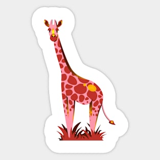 Fire giraffe Sticker